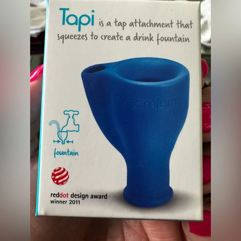 New in box, 4 Tapi. This is a tap attachment that squeezes to create a fountain. - Picture 1 of 8